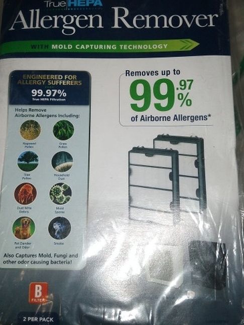 Holmes HAPF600DM B Filter True HEPA Replacement Filter - 2 Pack allergen remover.