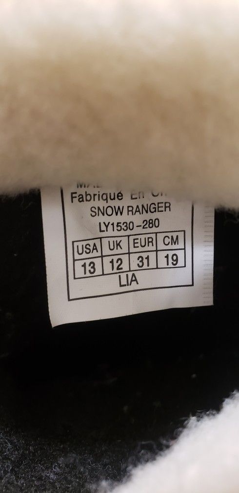 Kids Snow Boots Waterproof Sorel Snow Ranger size 13