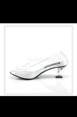 Funtasma Women’s Cute Low Heel Clear Cinderella Pumps 2” Thumbnail