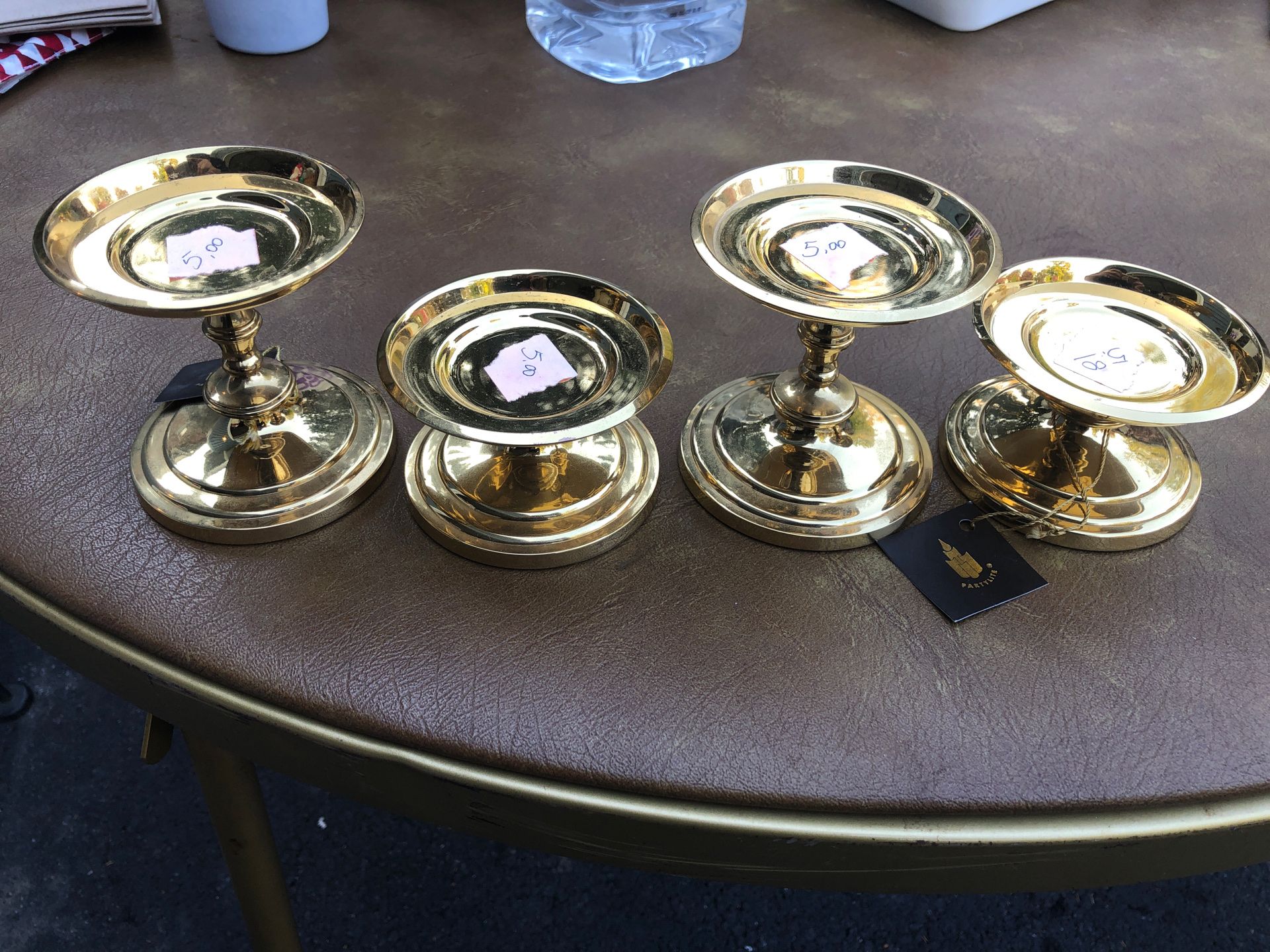 Party Lite Brass Candle Holders