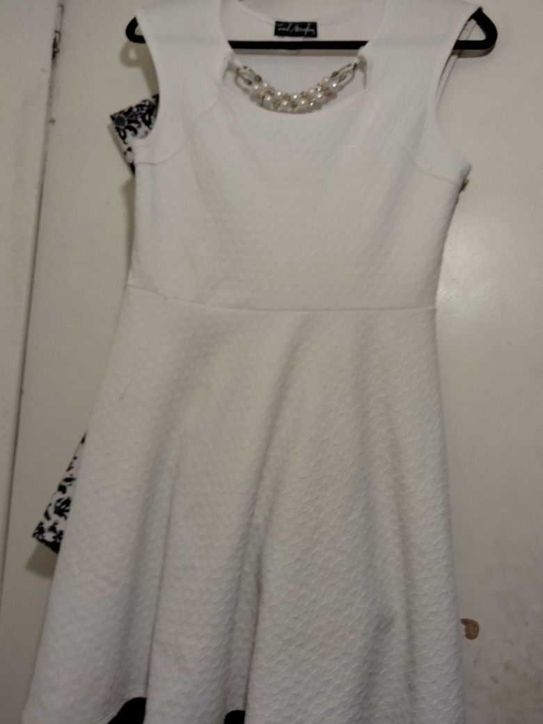 White Party Dress Size Large