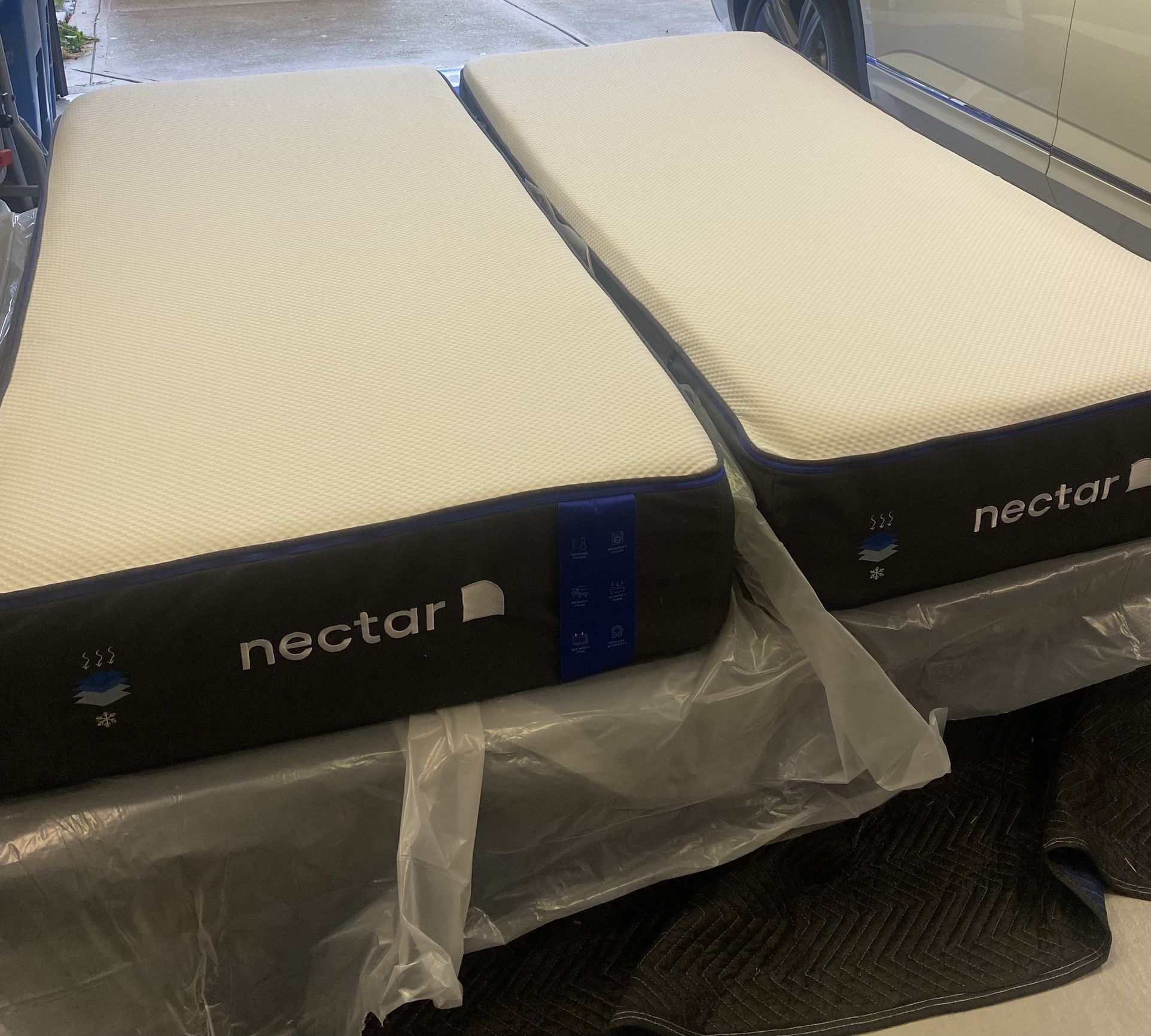 nectar split king adjustable bed frame