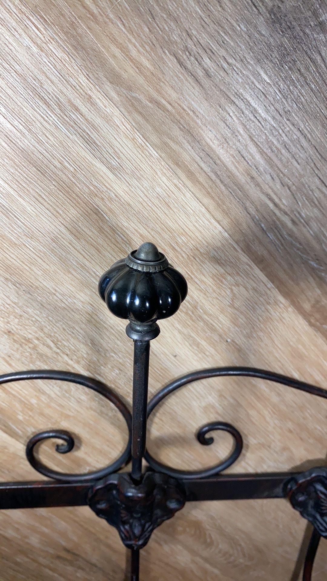 Wrought Iron Hanging Coat/Towel Rack