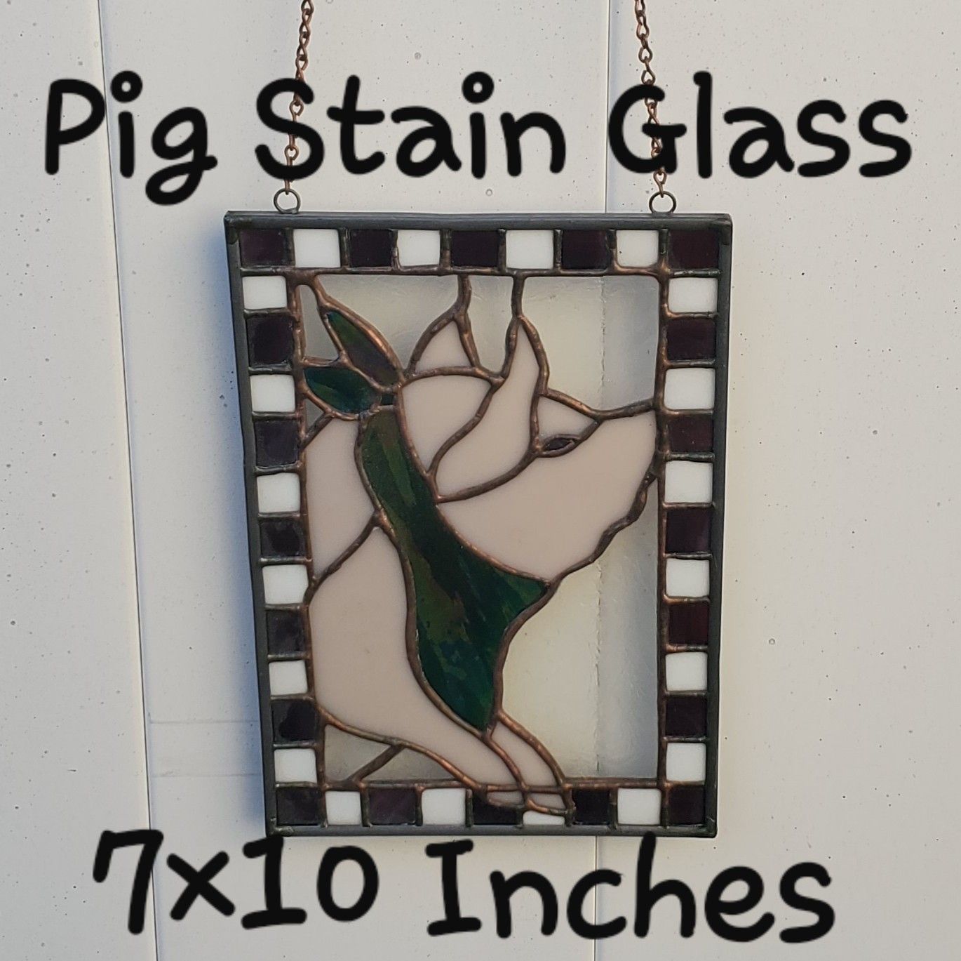 Pig Stain Glass