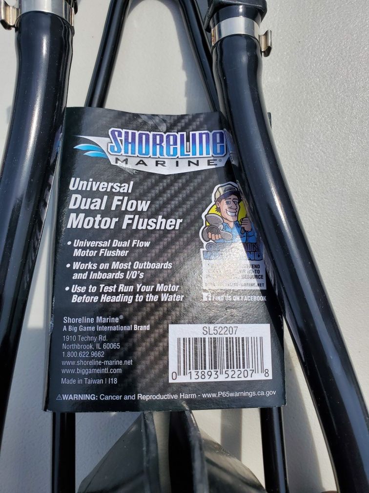 Shoreline marine Dual Water Feed Boat Motor Flusher Rectangular Cup