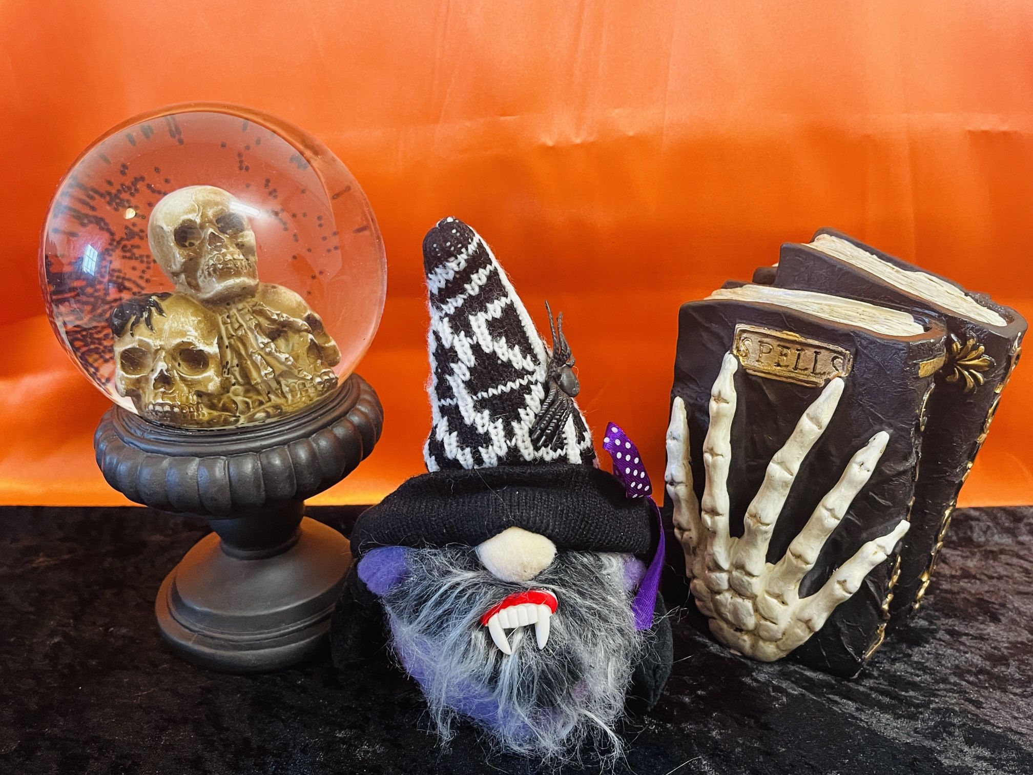 Handmade! Plush! Halloween / Wizard w/ Vampire Teeth Gnome # 1 - Shipping Available!