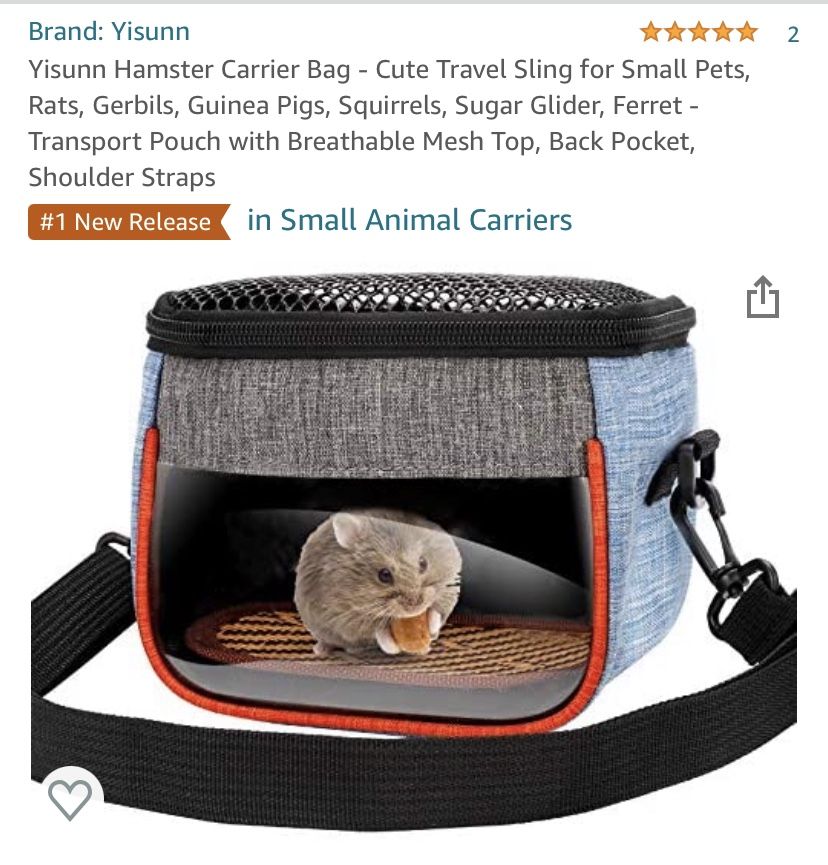 Hamster Carrier Bag New