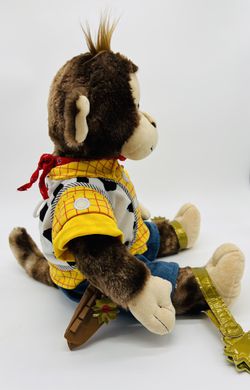 Build A Bear Brown 19" Smiling Monkey Plush Woody Toy Story Outfit 2016 RETIRED Thumbnail