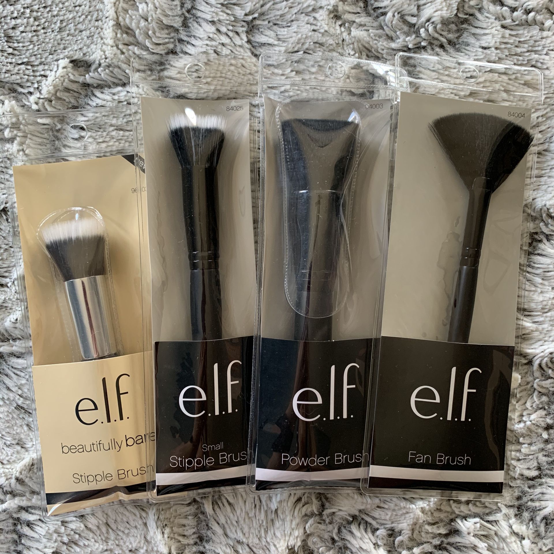NIB e.l.f. 4pc Makeup Brushes Set A