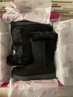 Brand New Black Boots Sz 6 Thumbnail