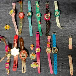 Huge Lot Of girl’s Watches -  Disney, Justin,Hello Kitty, Ana & Elsa … Much More(  Take all for $25 ) Thumbnail