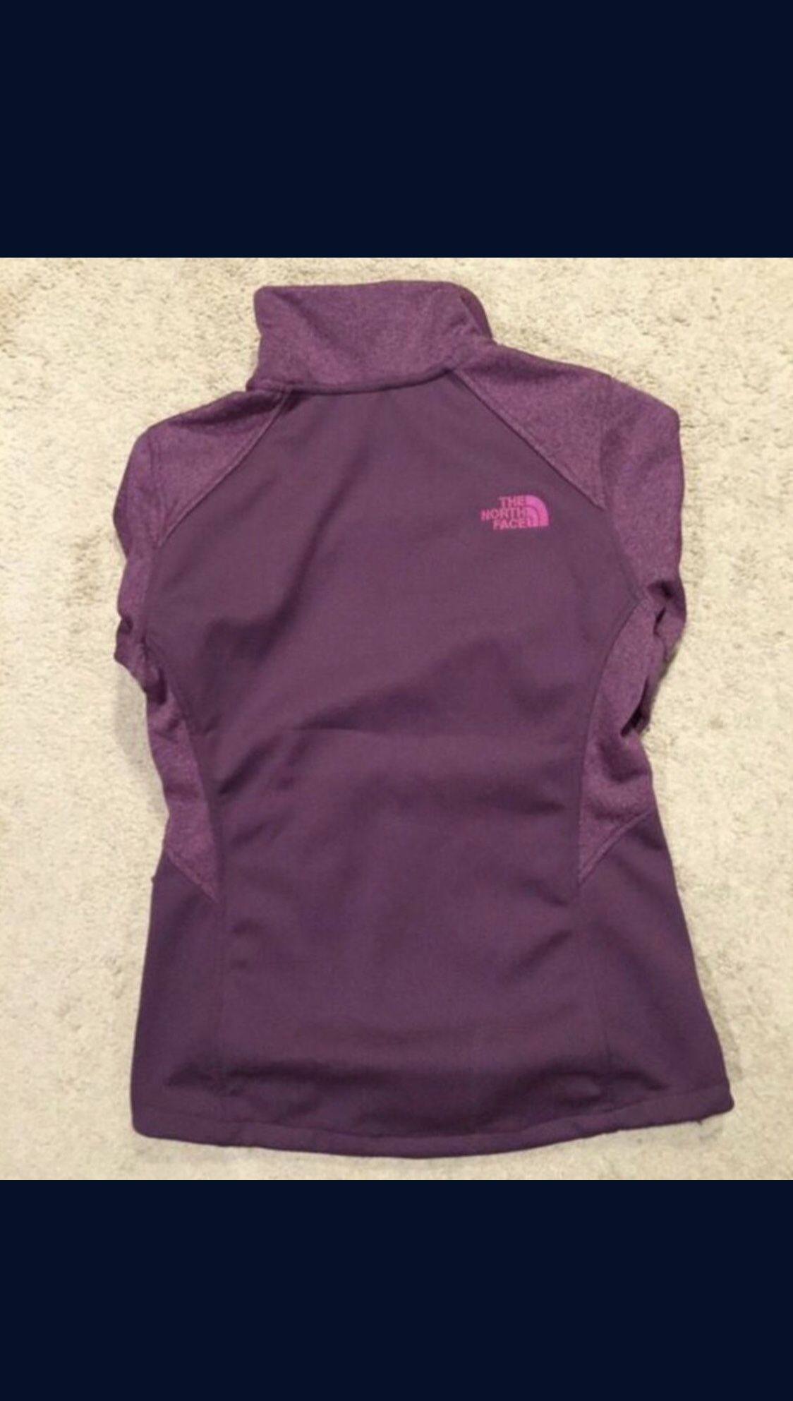 North Face / Thin Softshell Track Jacket Coat / SIZE: Women's Small / Like New w/o Tags! / Heathered Purple & Pink