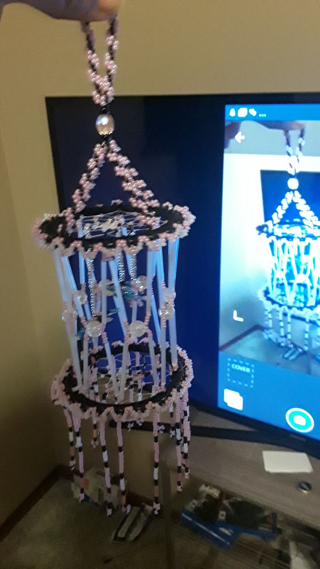 Beaded Bird Cage