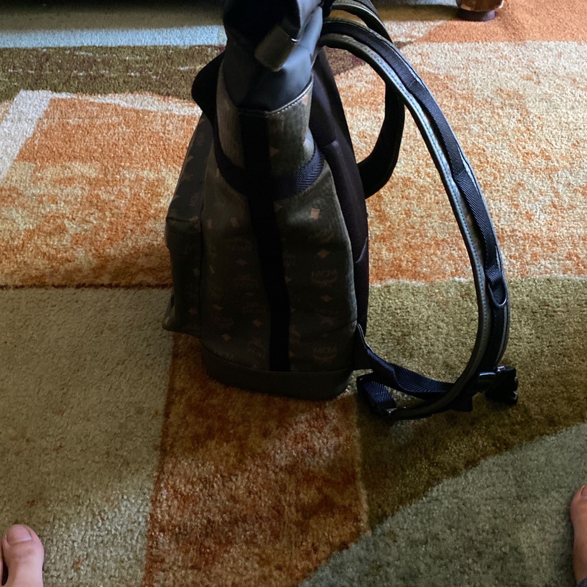 Mcm Roll Top Back Pack