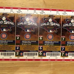 Cubs World Series tickets 2001 Thumbnail