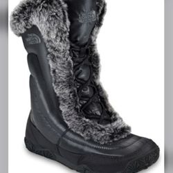 The North Face Womens Appy Nuptse Fur IV Snow Boots Black Mid Calf Lace Up Sz. 5. Pre- owned condition. Make an offer! Thumbnail