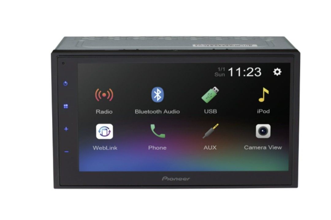 Pioneer DMH-130BT In-Dash Digital Media Receiver with 6.8 inch Touchscreen and Bluetooth
