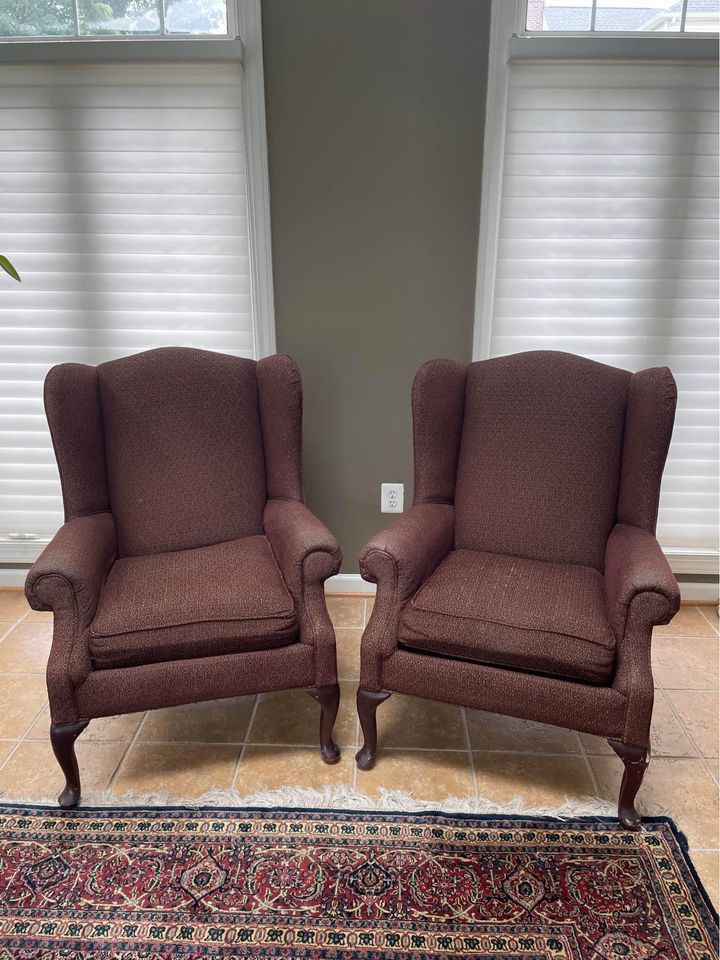 Two Upholstered Living Room Chairs - Will Deliver