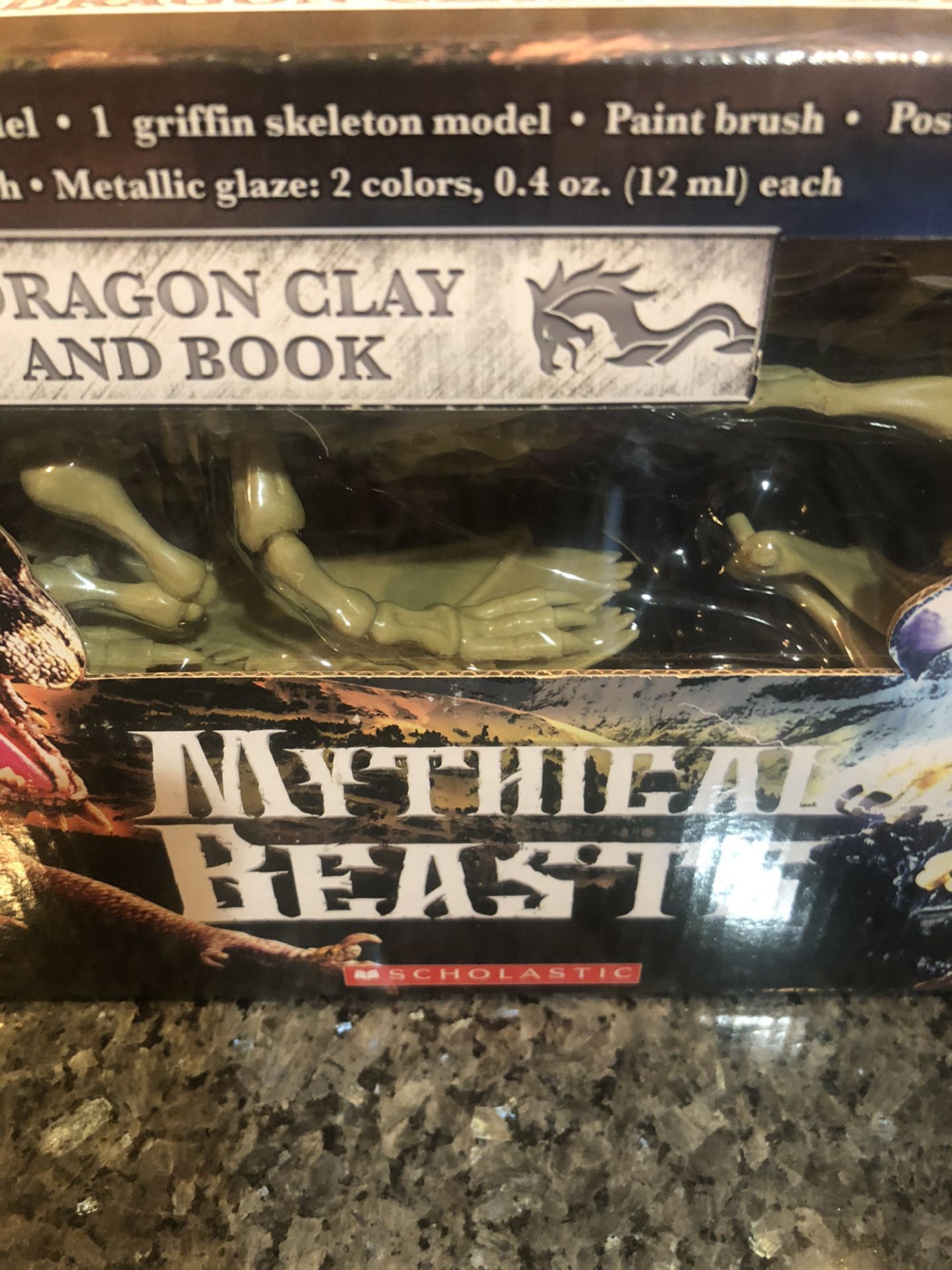 Clay Model Kit And Book Griffin And Dragon Mythical Beasts.  Brand New Never Opened . 