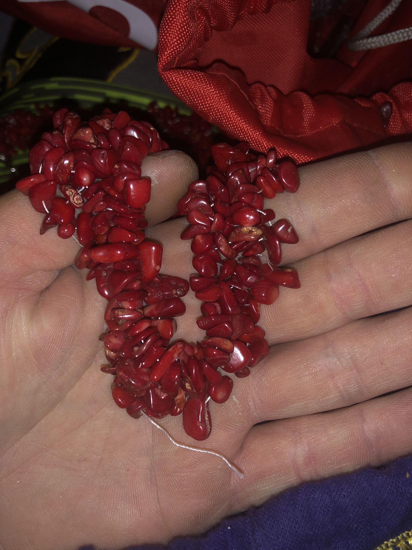 925 African Red Coral Necklace Custom Lot