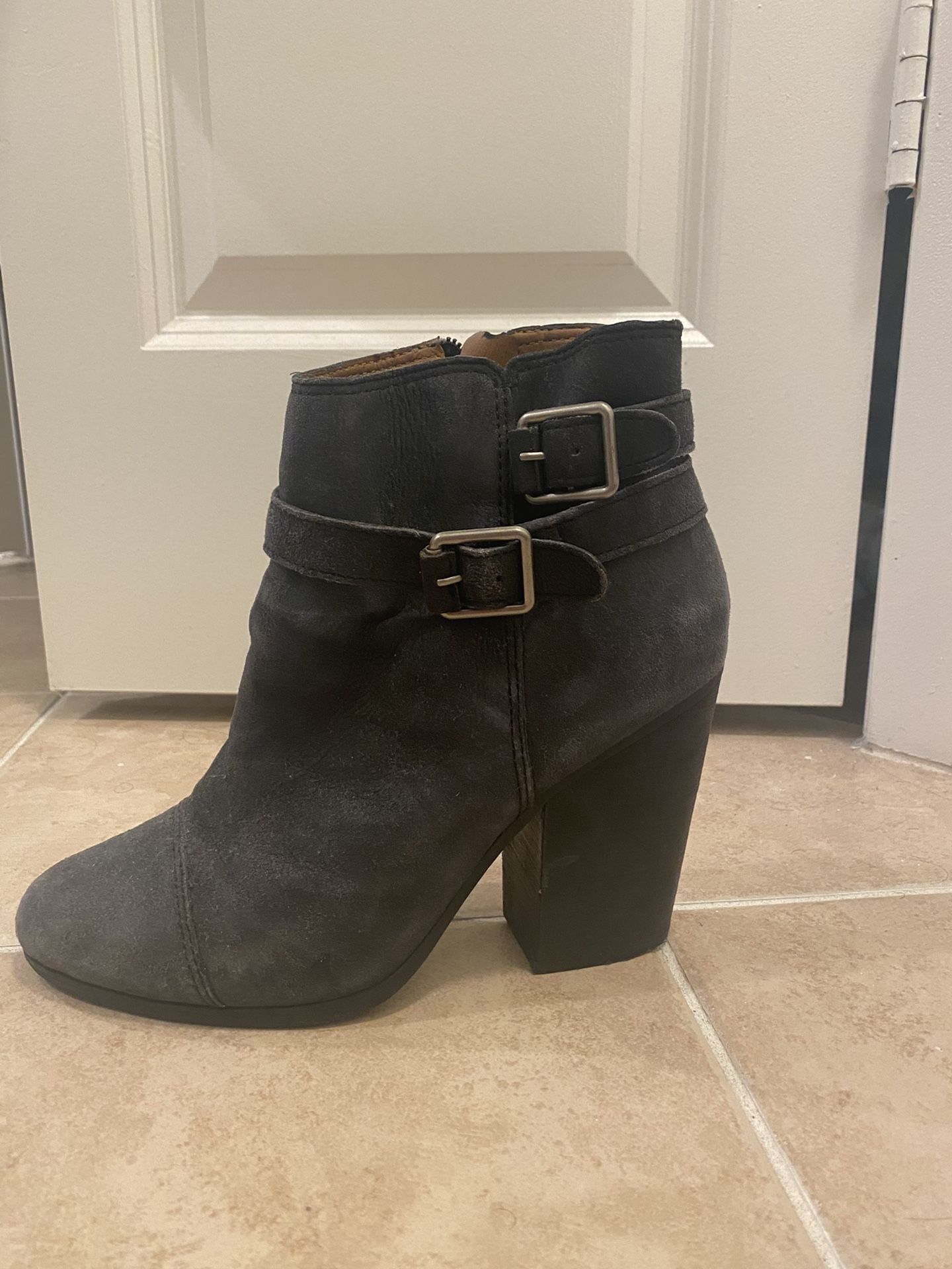 Lucky Brand Black Booties, Size 10