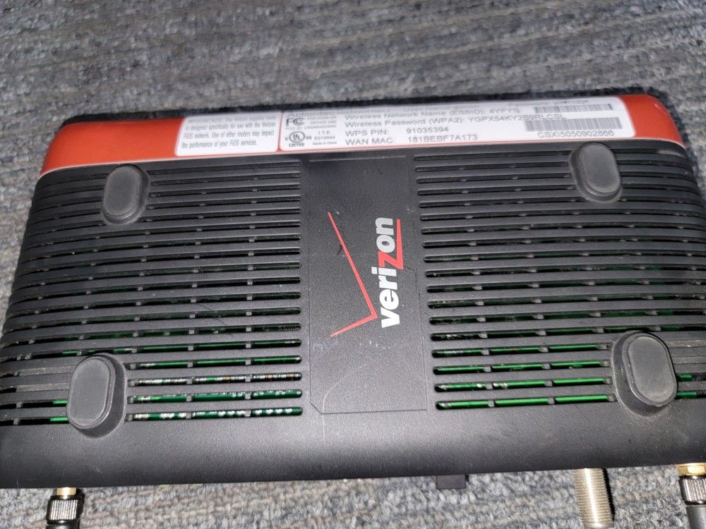 Verizon Actiontec MI424WR Rev.1 1gb Wired 4port Wireless Router