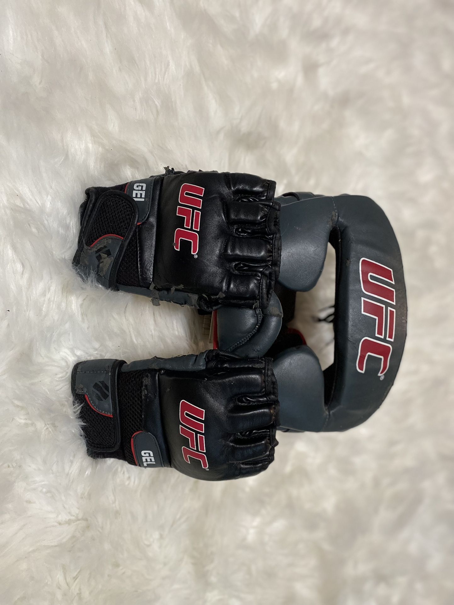 UFC Set Of Head Gear And Mma Gloves