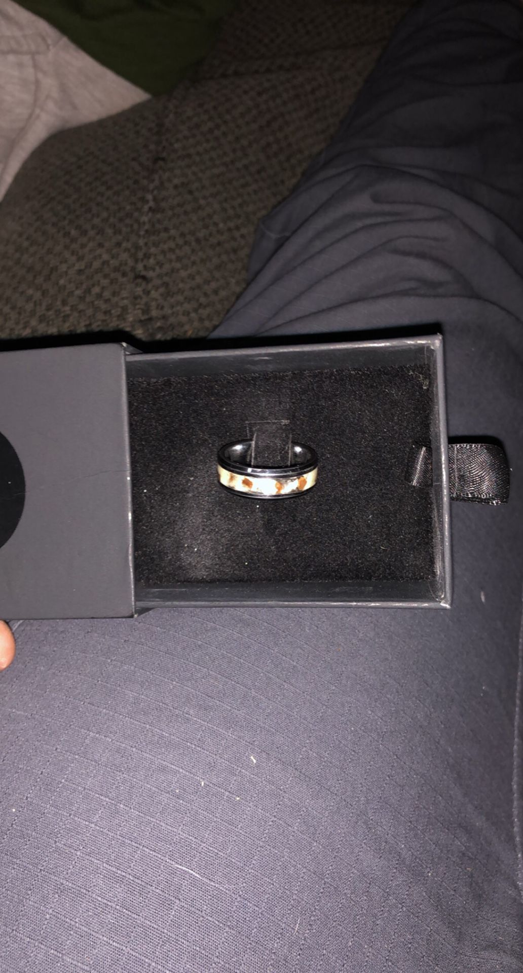 Siberian Mammoth Tooth Wedding Ring