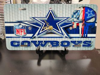 Dallas Cowboys License Plate Clock  Thumbnail