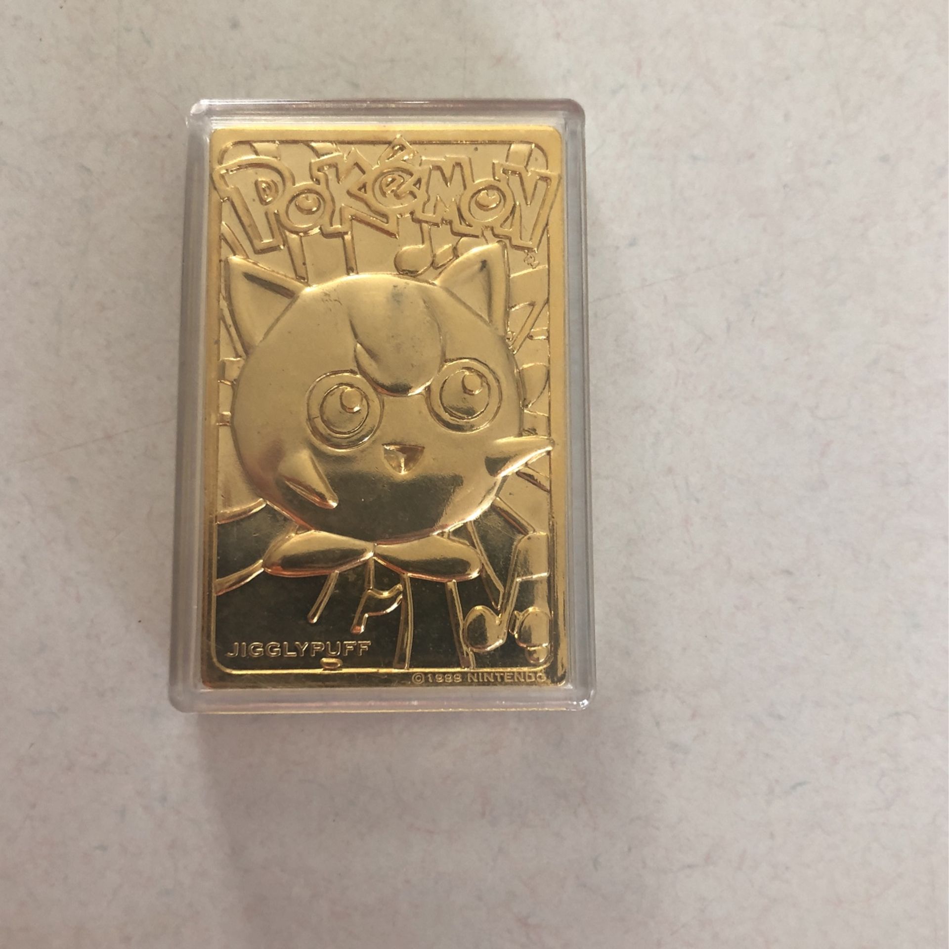 23 Karot Gold Collectible Jigglypuff Pokémon Card