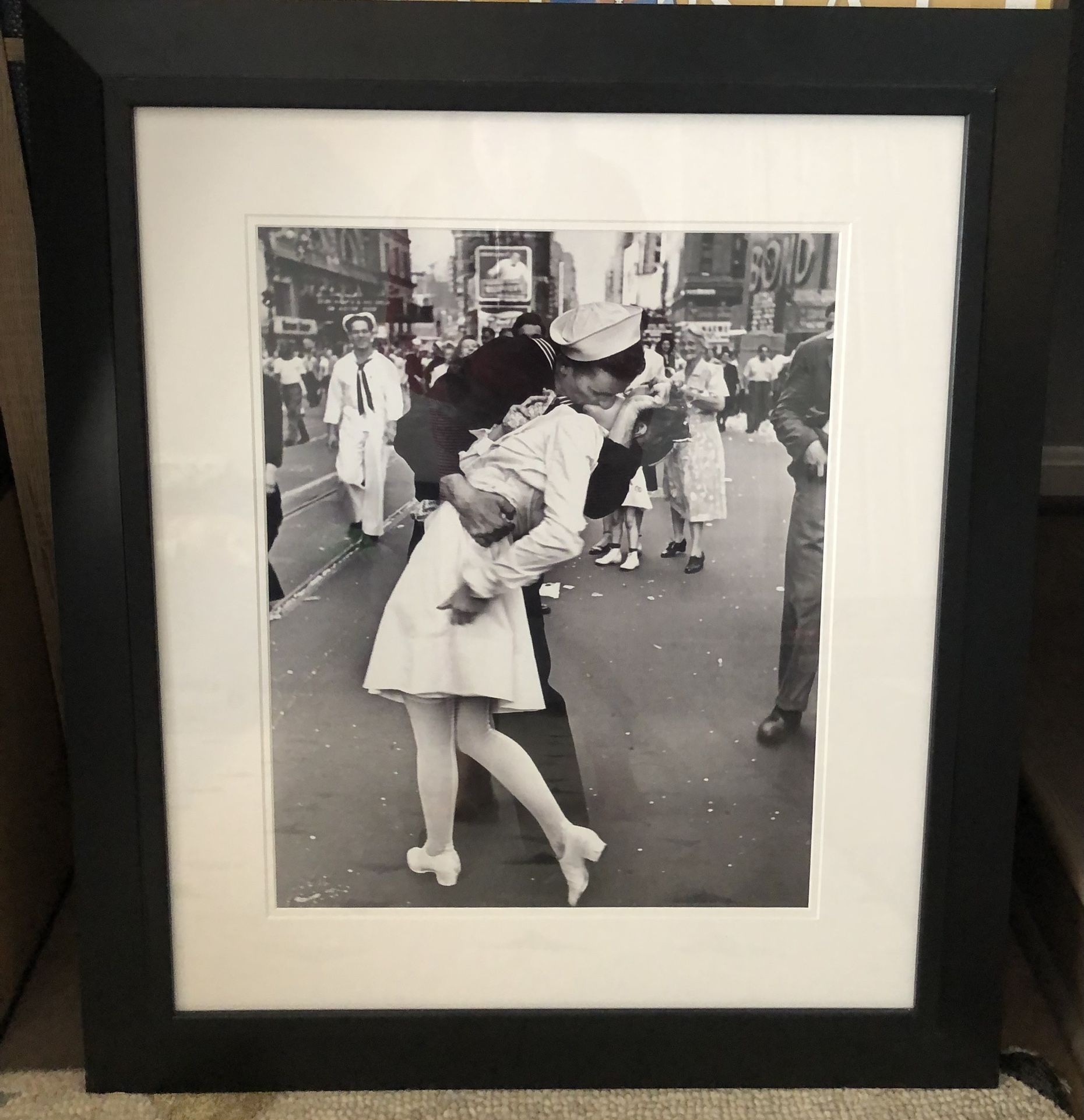 V-J Day In Times Square Framed Photo—Must Go