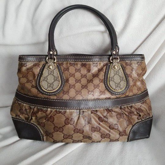 Authentic Gucci GG Monogram Supreme Mix Crystal Tote Bag