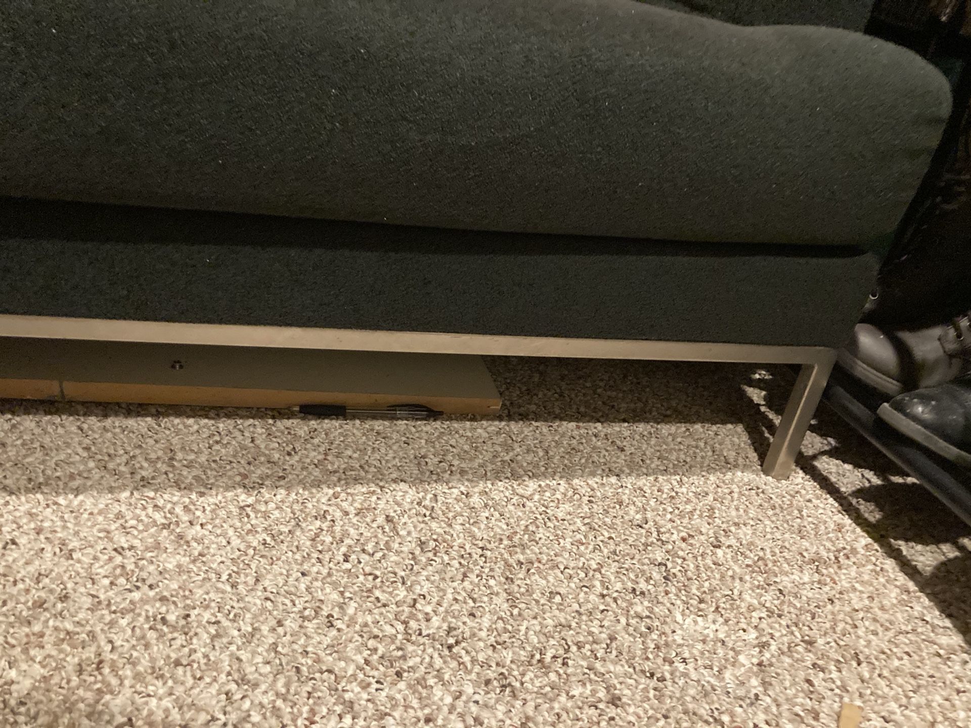 Navy Blue Microfiber Couch