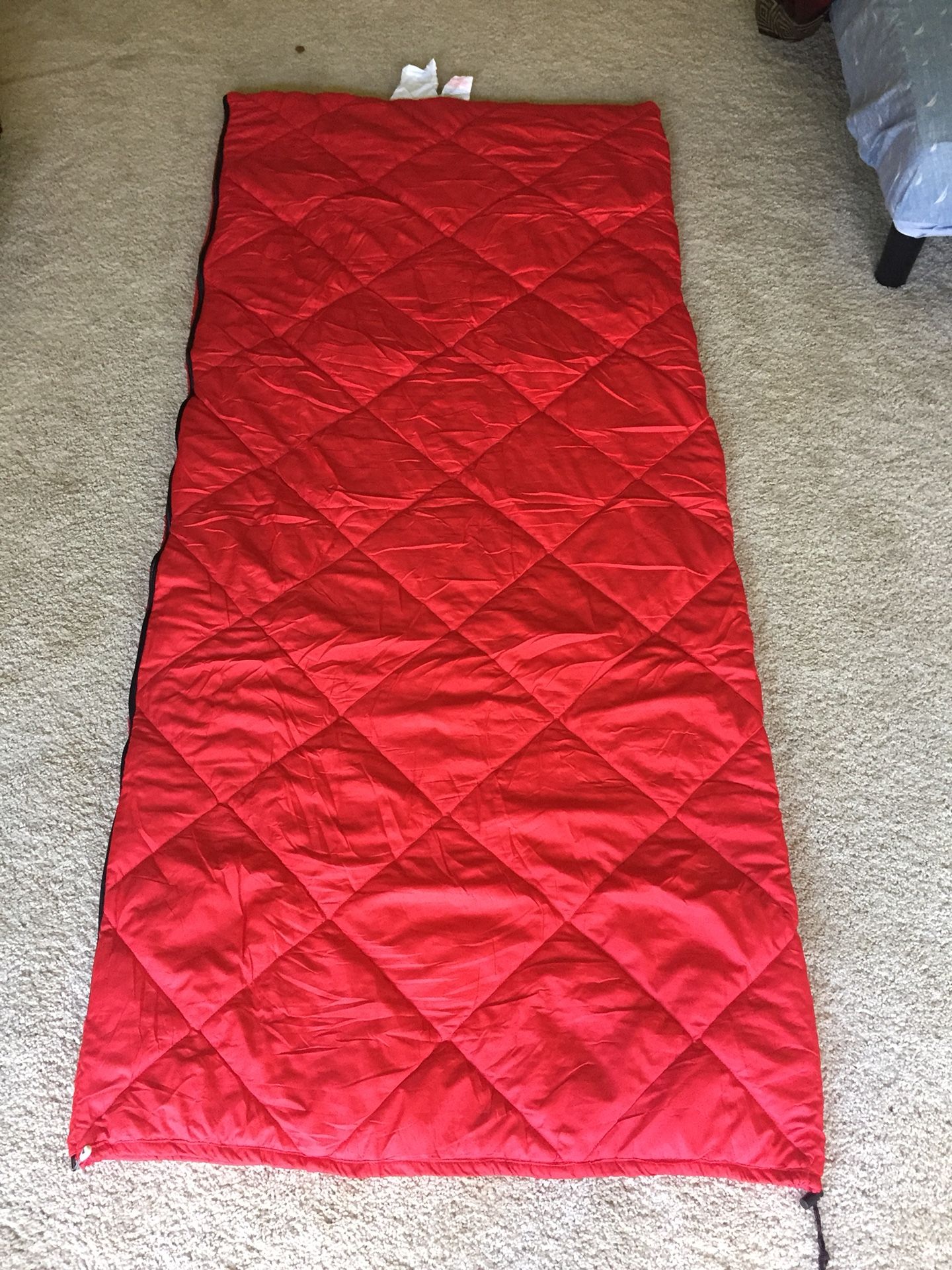 Camping set: 2 person camping tent, chair, sleeping bag, 2 person table setting