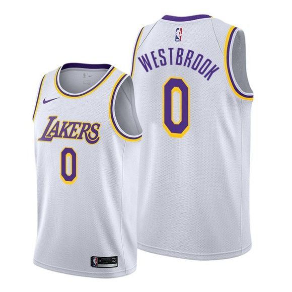 🌿🌿Lakers Russell Westbrook White Jersey