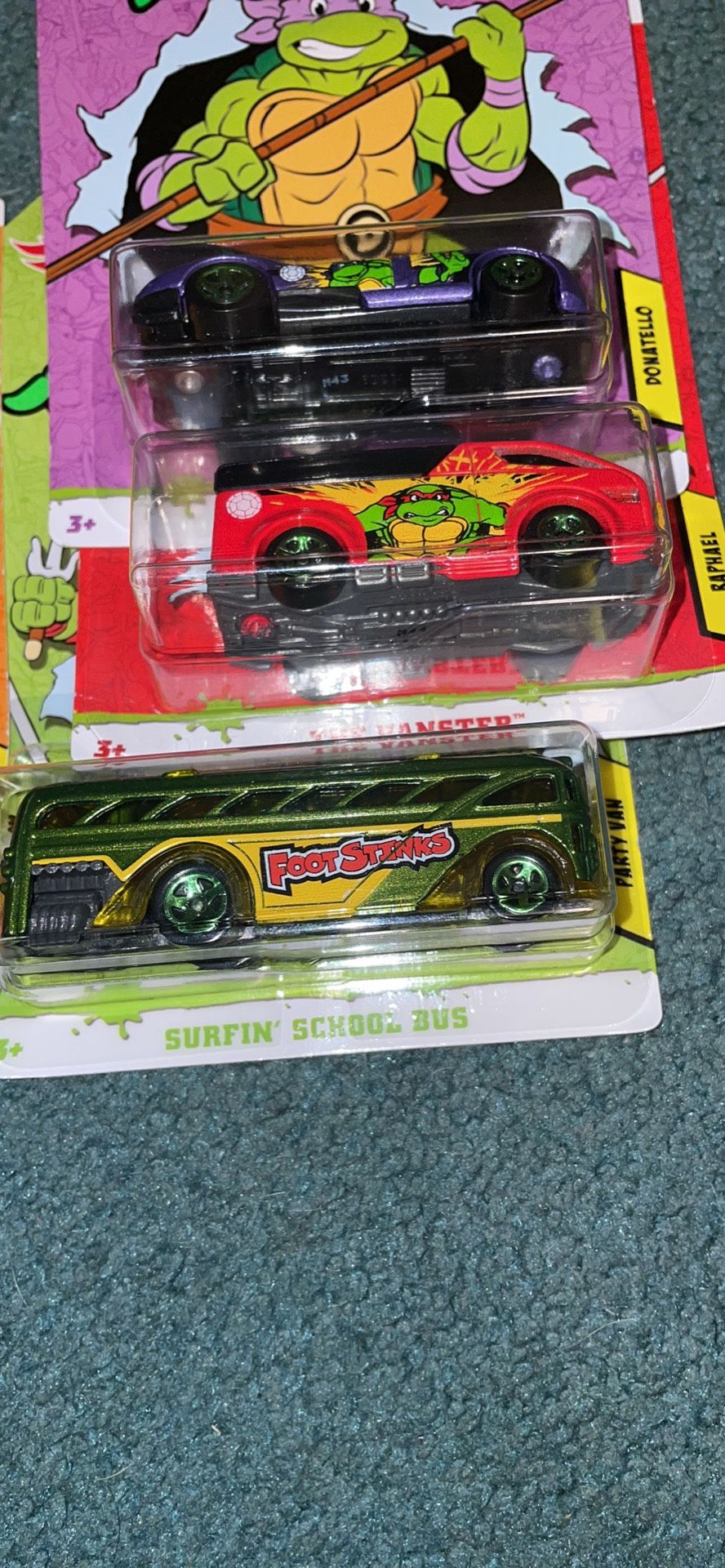 Hot Wheels Complete Set TMNT Cars