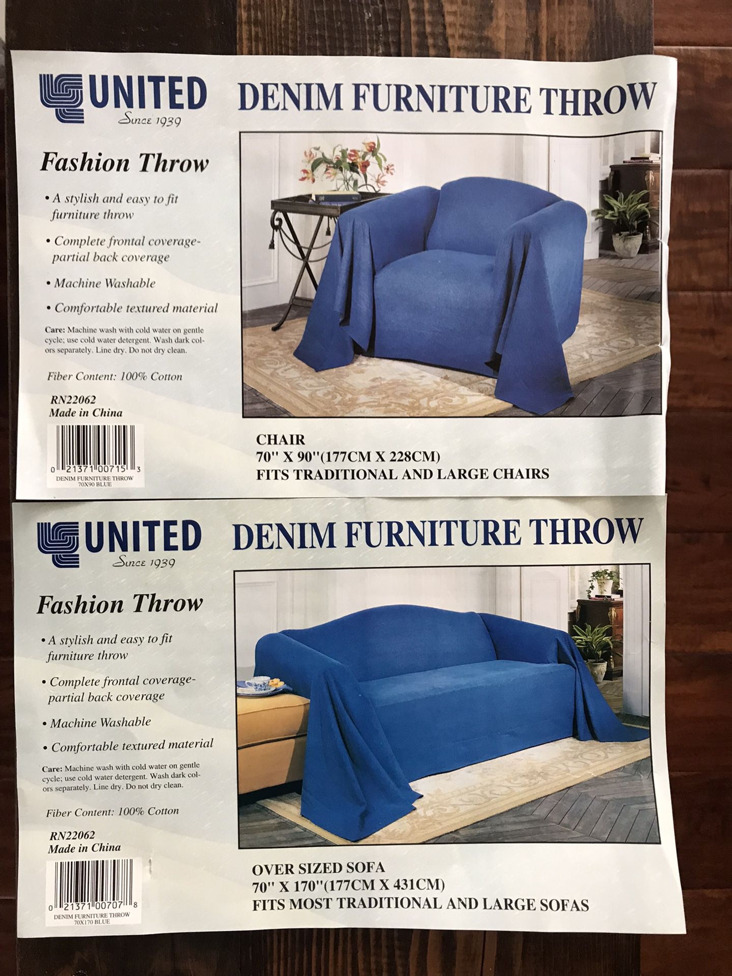 Denim Fabric / Furniture Covers 