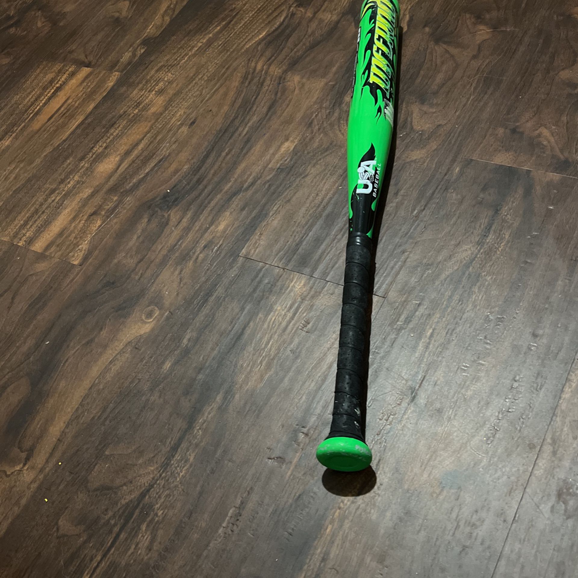 Green Kids Baseball Bat