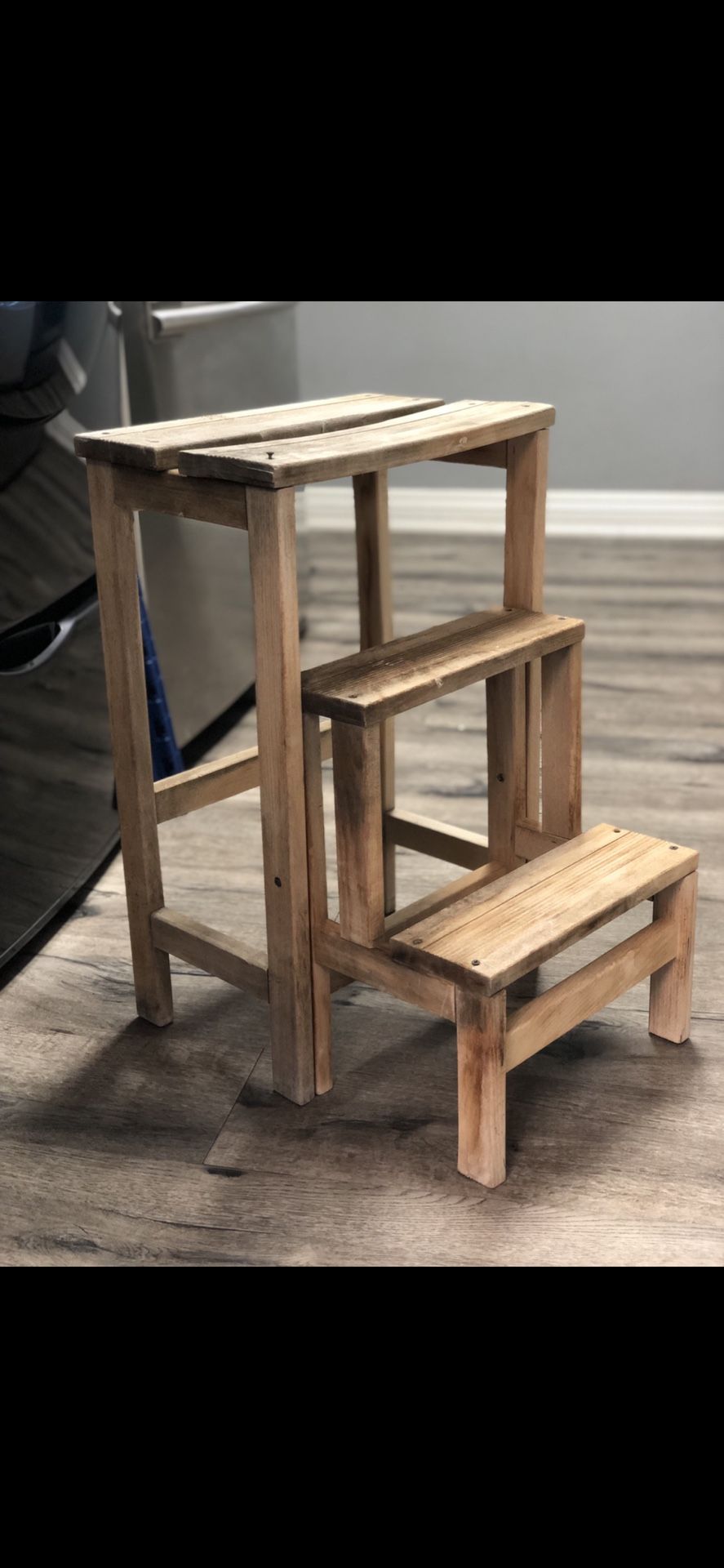 Step Stool / Ladder/ Fold Up Step Stool/ Kitchen/ Garage/ Indoor/ Outdoor/kids/ Step Stool