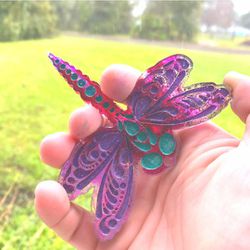 Keychain  Dragonfly Silicon Mold Thumbnail