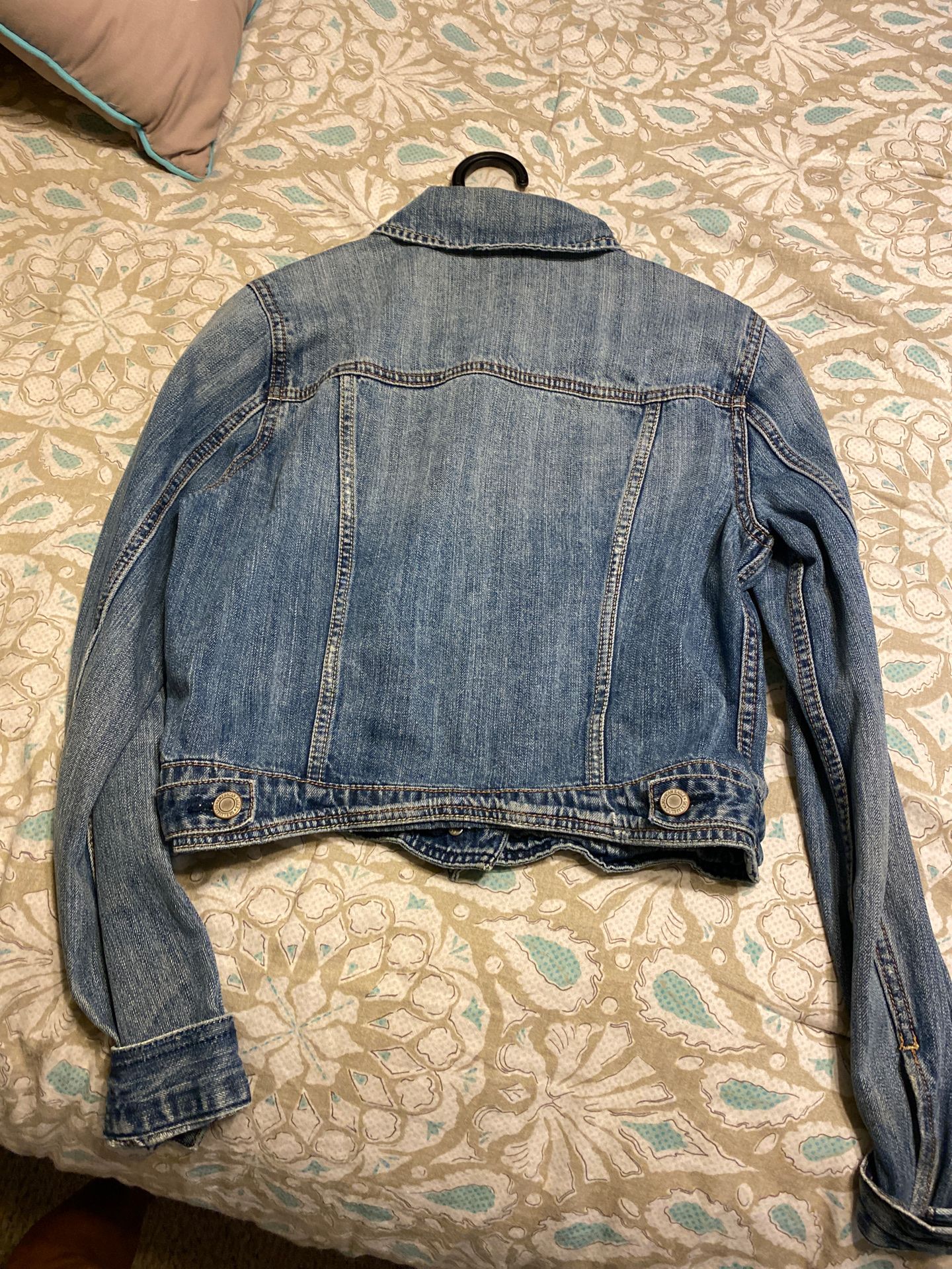 American Eagle denim light blue jacket MEDIUM