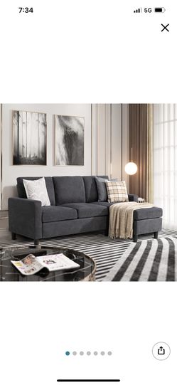 Sectional Sofa (grey) Thumbnail