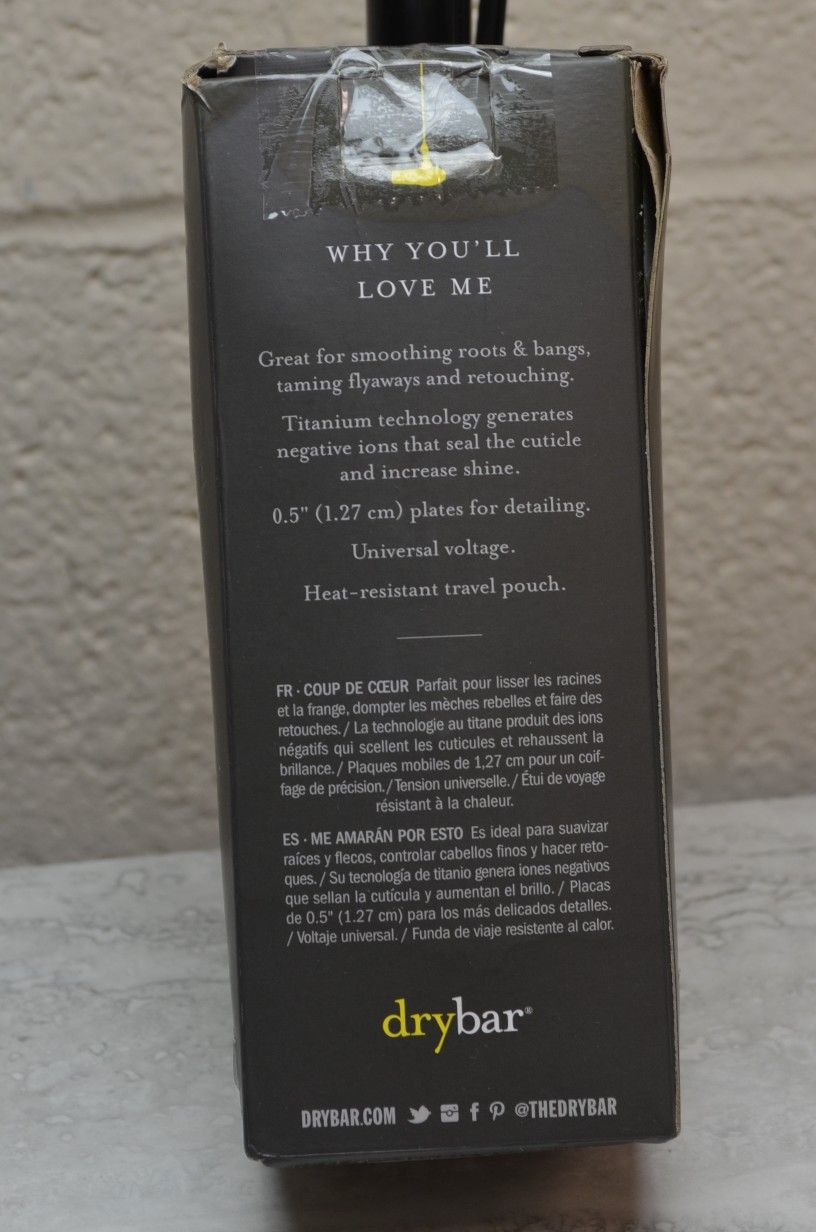 Drybar The Tiny Tress Press Detailing Straightening Iron Travel Size Yellow