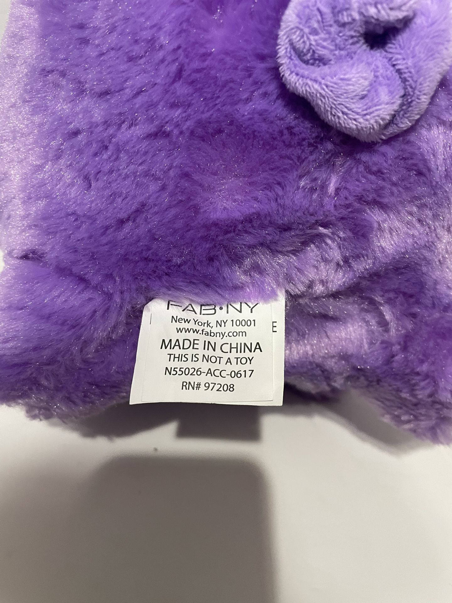 Purple Piggy Bank Stuffed Animal Plush Pig FAB NY