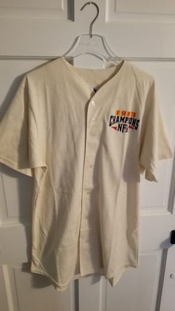 Vintage Majestic Denver Broncos Baseball Shirt Jersey Champions Thumbnail