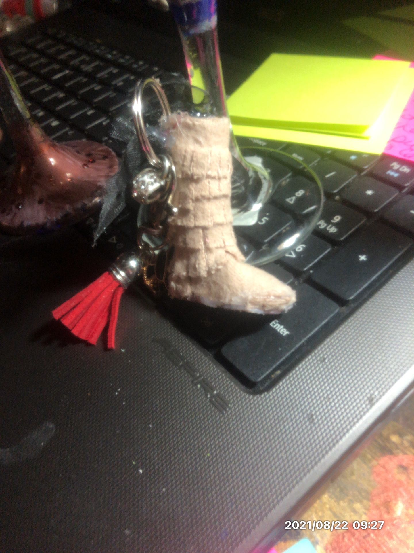 Handmade Moccasin Boot Keychains . $7