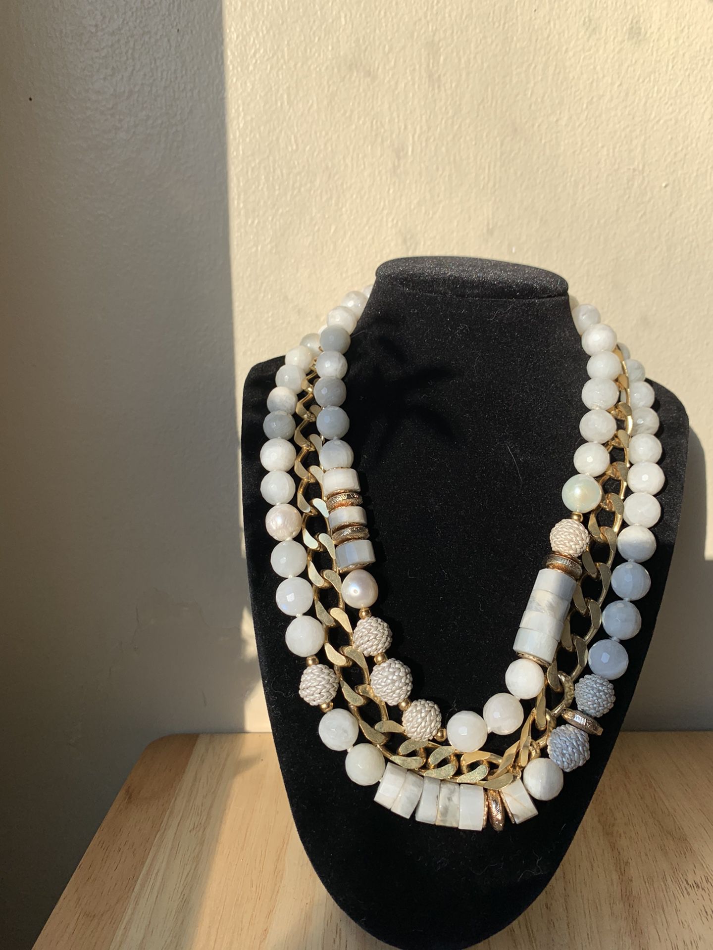 Akola triple strand necklace