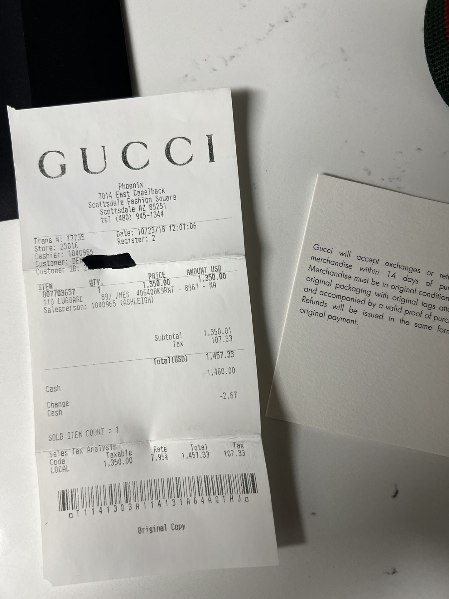 Authentic Gucci Surpreme Messenger Bag