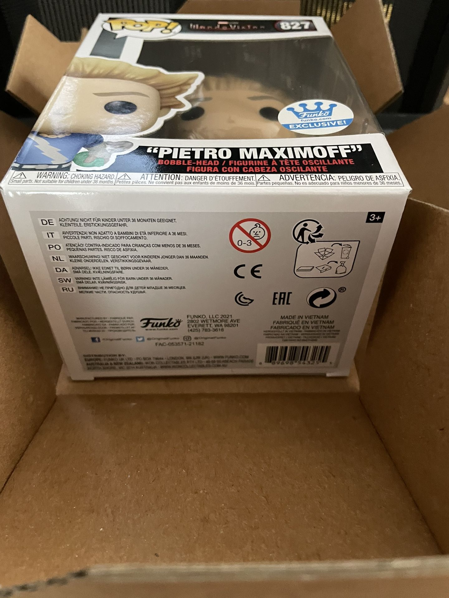 Funko POP! Marvels Wandavision #827 “Pietro Maximoff” Funko Shop Exclusive.