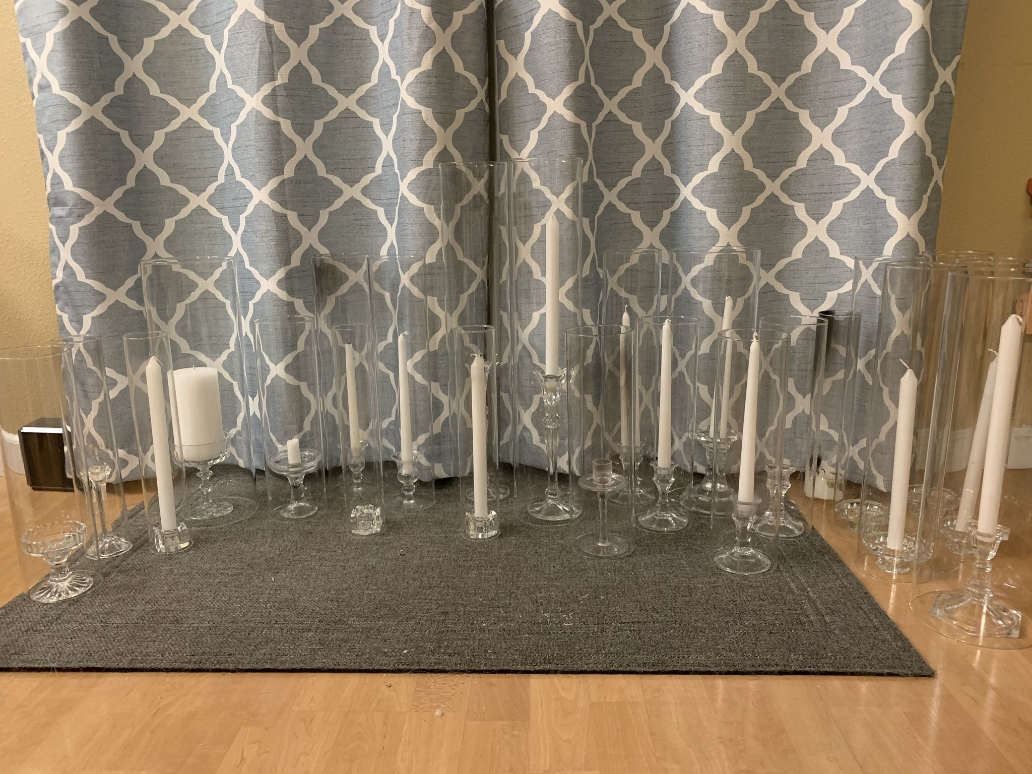 Candle Sticks With Glass Tubes